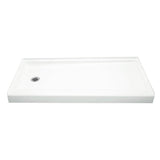 Ensemble 30 in. x 60 in. Single Threshold Right-Hand Shower Base in White - Super Arbor