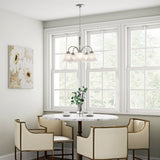 Project Source Fallsbrook 5-Light Brushed Nickel Traditional Chandelier, 22.44-in W x 16.54-in H