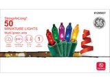 GE String-A-Long 50-Count 10.2-ft Multicolor Incandescent Plug-In Christmas String Lights