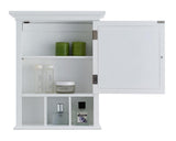 Teamson Home Neal 20 x 24.25 Surface Mount White Medicine Cabinet