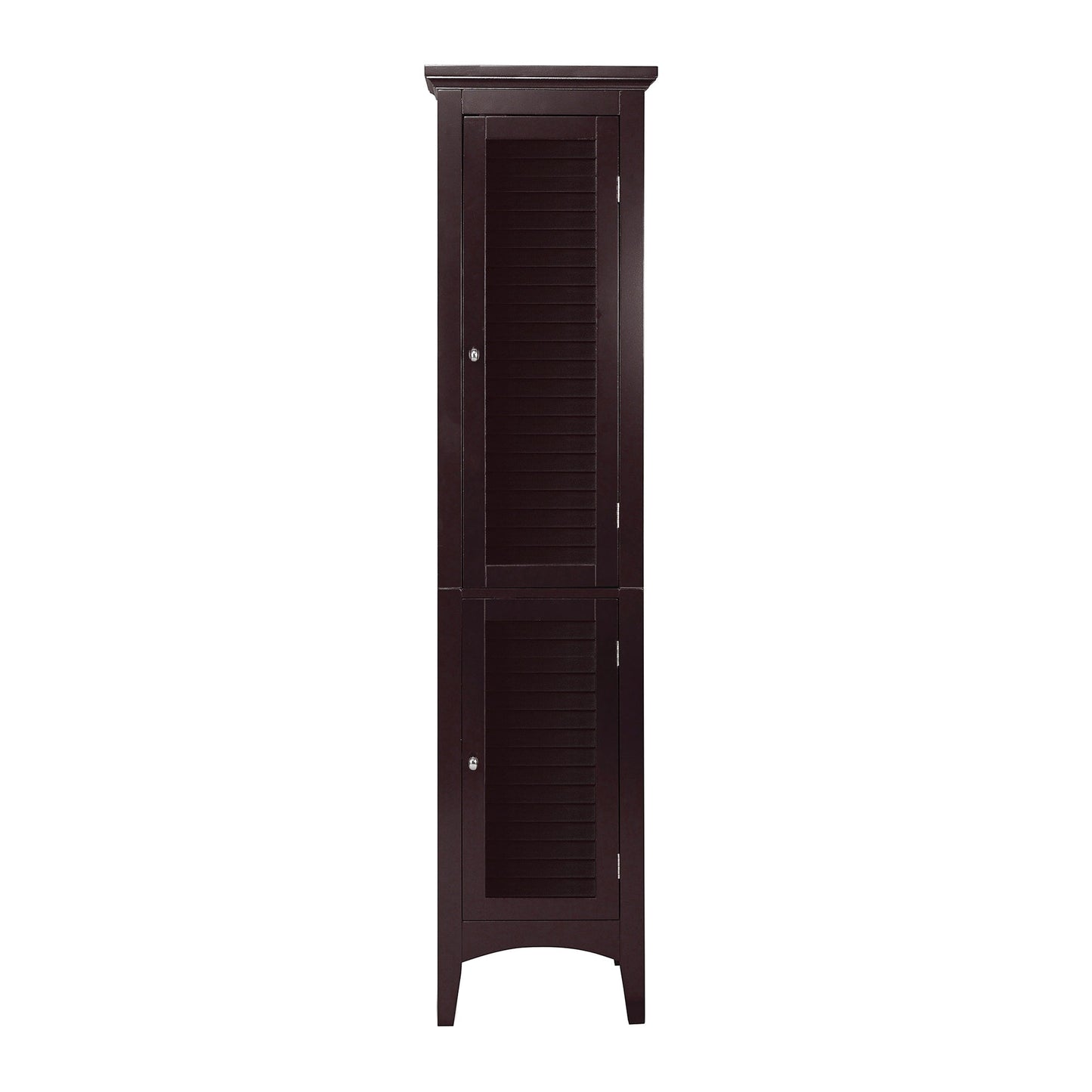 Teamson Home Glancy 15-in x 63-in x 13-in Dark Espresso Freestanding Linen Cabinet