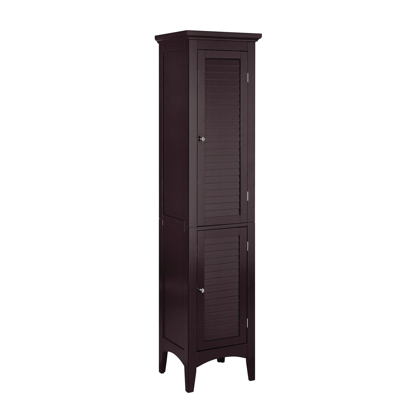 Teamson Home Glancy 15-in x 63-in x 13-in Dark Espresso Freestanding Linen Cabinet