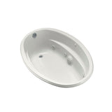 ProFlex 5 ft. Acrylic Oval Drop-in Whirlpool Bathtub in White - Super Arbor
