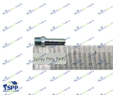 GRACO 116746 Plated Barbed Hose Fitting, 1/8-27 NPT x 1/4 in Hose ID
