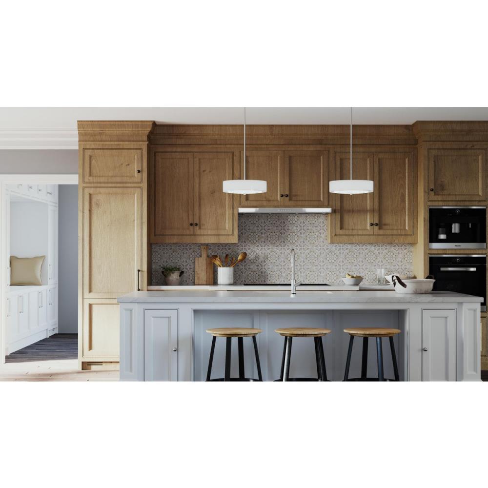 Progress Lighting Invite 3-Light Brushed Nickel Transitional Frosted Glass Drum Medium Hanging Convertible Pendant/semi-flush