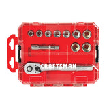 CRAFTSMAN 11-Piece Metric 3/8-in Drive 6-Point Shallow Socket Set