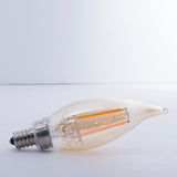 Bulbrite 25W Equivalent Amber Light CA10 Dimmable LED Filament Light Bulb (4-Pack)