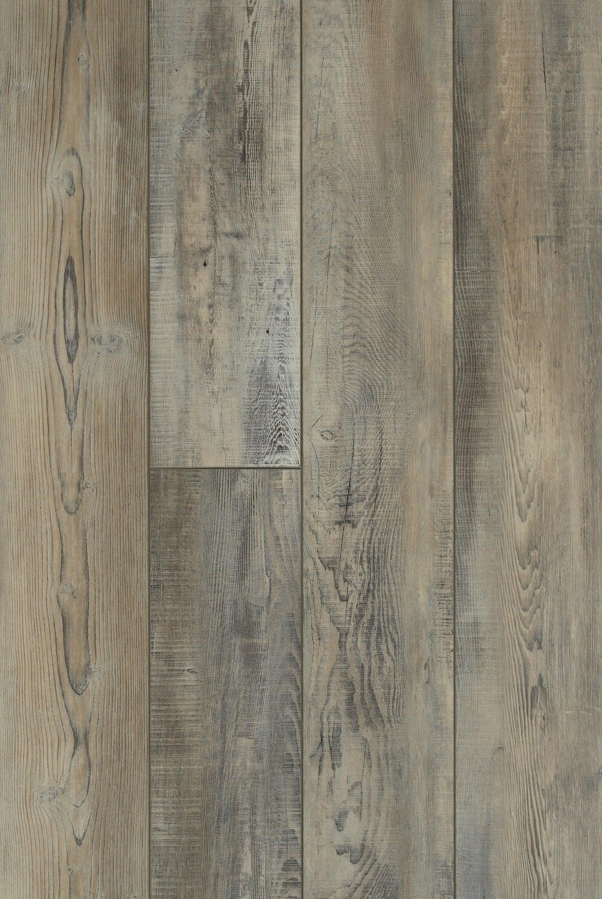 Shaw (Sample) Parallax HD Plus Timeless Gray Wood Look 20-mil Waterproof Interlocking or Glue Down Luxury Vinyl Plank
