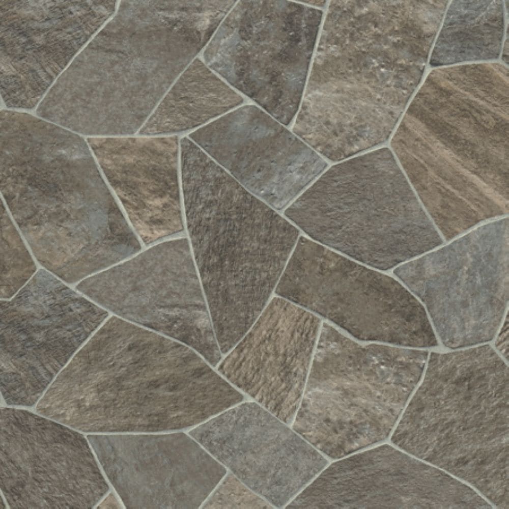 Armstrong Flooring Pickwick Landing II 12-ft W x Cut-to-Length Gray Brown Stone Look Low-Gloss Sheet Vinyl Flooring