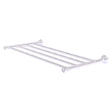 Allied Brass Carolina Crystal Collection 24-in Wall-Mount Towel Shelf, Satin Chrome