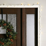GE StayBright 100-Count 24.7-ft Warm White LED Plug-In Christmas String Lights, White Wire