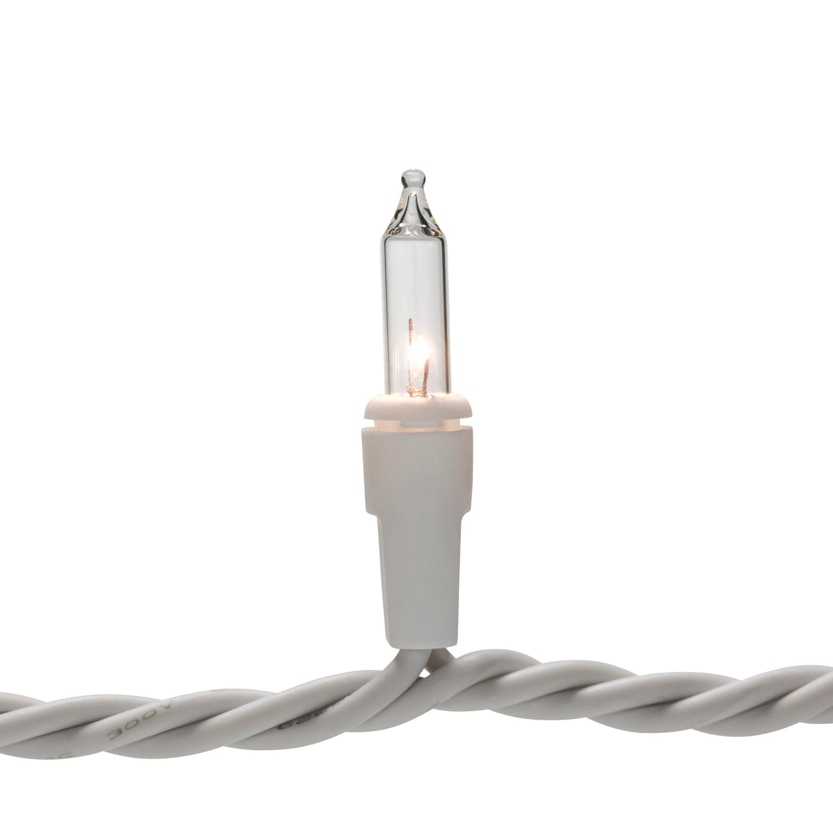 GE String A Long 100-Count 20.6-ft Clear White Incandescent Plug-In Christmas String Lights