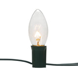 GE String-A-Long 25-Count 16-ft Clear C9 Incandescent Plug-In Christmas String Lights, Green Wire