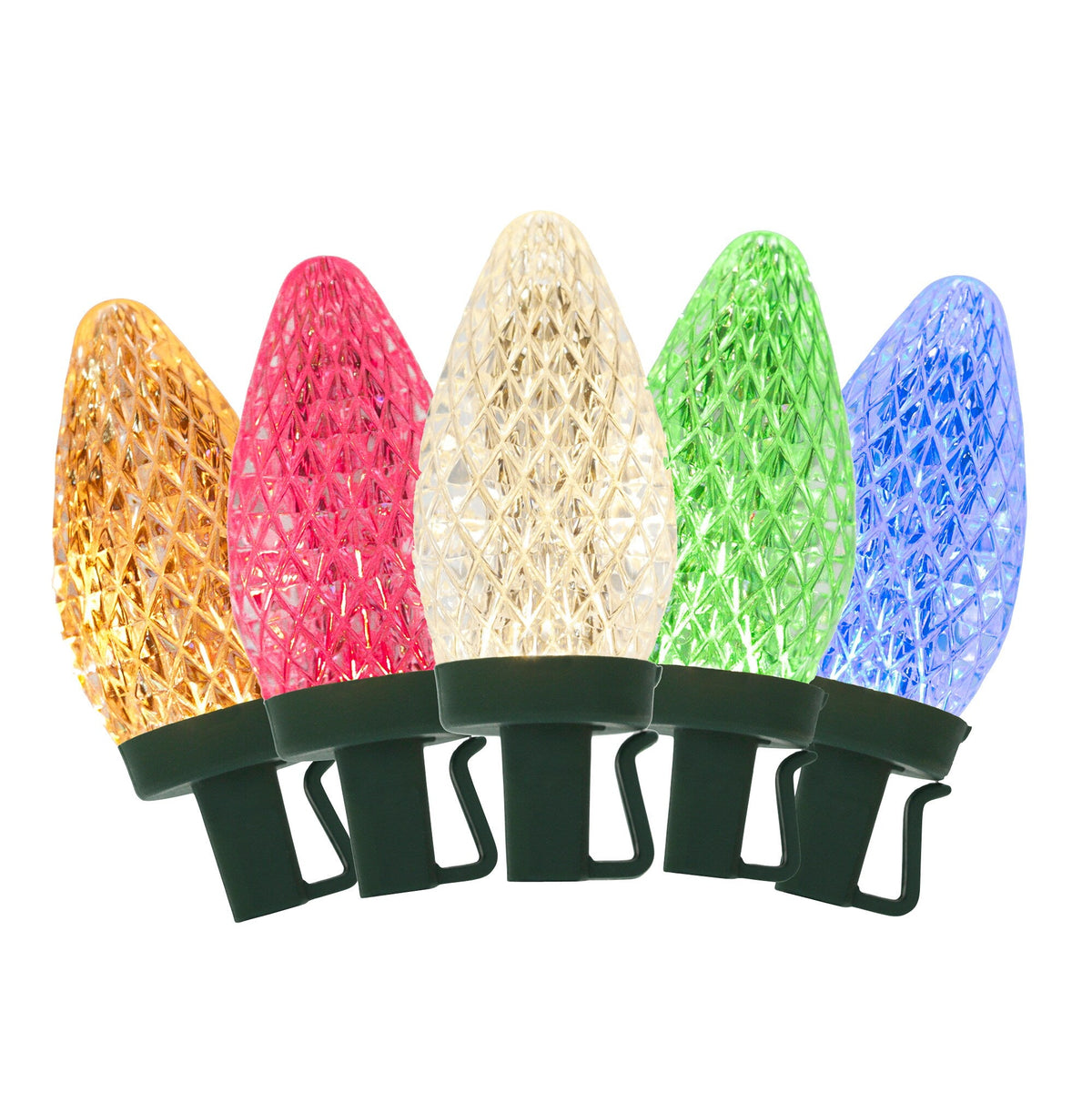GE Color Choice 50-Count 32.6-ft Multi-function Multicolor LED Plug-In Christmas String Lights