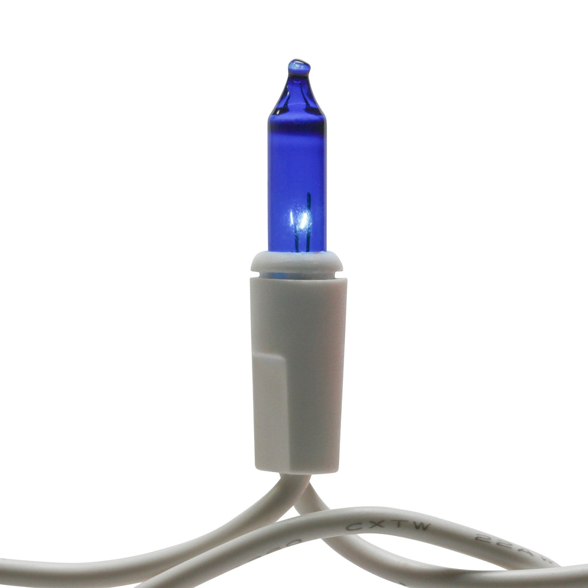 GE String-A-Long 300-Count Blue Incandescent Icicle Christmas Lights, Constant-On, Plug-In, White Wire, 13.2-ft Lighted Length