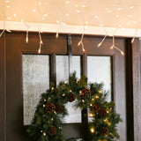 GE String-A-Long 300-Count Constant White Mini Incandescent Plug-In Christmas Icicle Lights