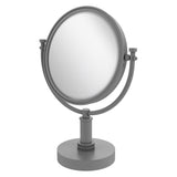 Allied Brass 8-in x 15-in Matte Gray Double-Sided Magnifying Countertop Vanity Mirror
