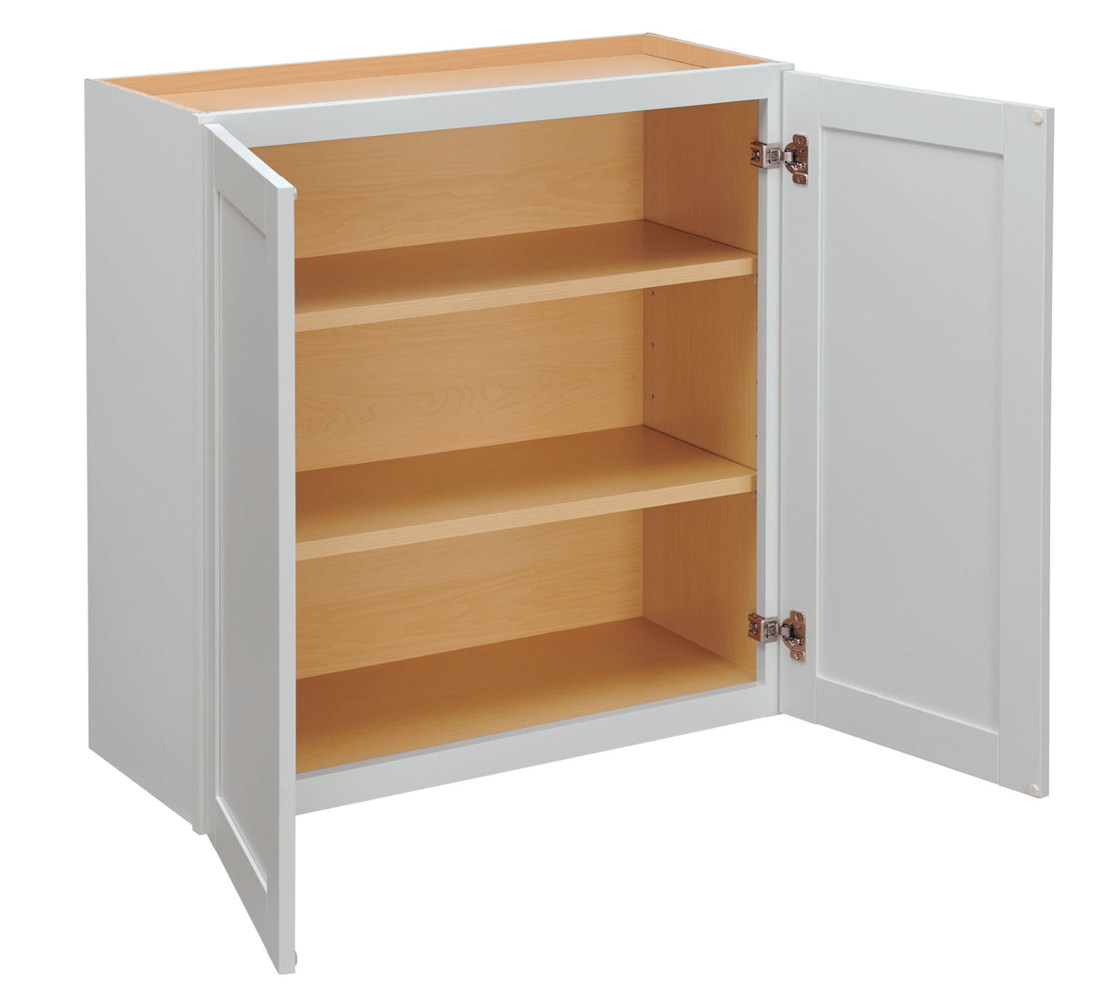 Diamond NOW Arcadia 30-in W x 24-in H x 12-in D White Wall Fully Assembled Cabinet (Recessed Panel Shaker Door Style)