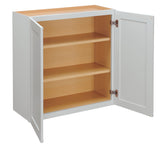 Diamond NOW Arcadia 30-in W x 24-in H x 12-in D White Wall Fully Assembled Cabinet (Recessed Panel Shaker Door Style)