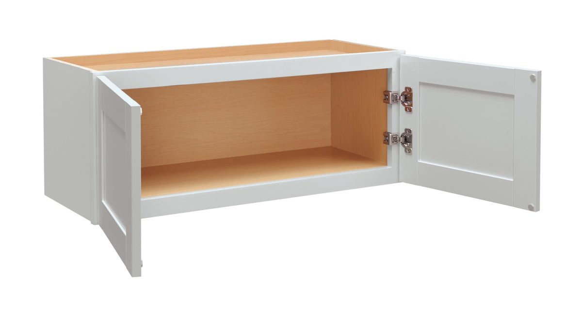 Diamond NOW Arcadia 36-in W x 14-in H x 12-in D White Wall Fully Assembled Cabinet (Recessed Panel Shaker Door Style)