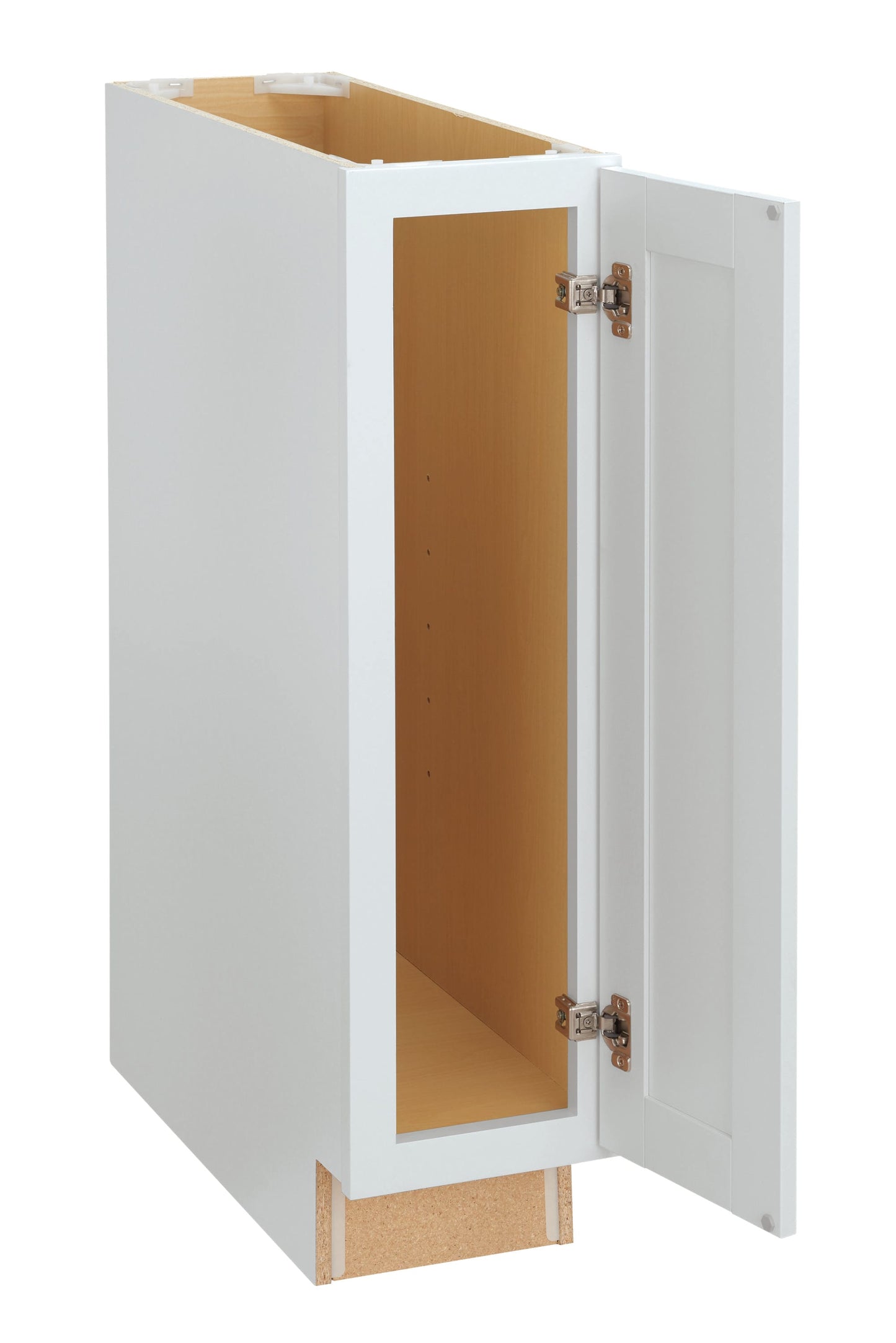 Diamond NOW Arcadia 9-in W x 35-in H x 23.75-in D White Base Fully Assembled Cabinet (Recessed Panel Shaker Door Style)