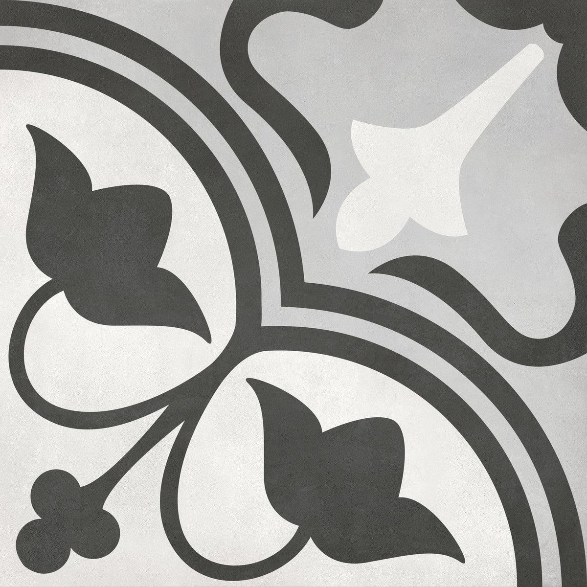 Satori Nouveau Flora Deco 8-in x 8-in Matte Porcelain Encaustic Floor and Wall Tile (0.43-sq. ft/ Piece)