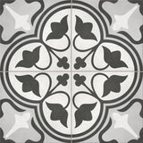 Satori Nouveau Flora Deco 8-in x 8-in Matte Porcelain Encaustic Floor and Wall Tile (0.43-sq. ft/ Piece)