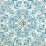 FloorPops Fontaine 12-in x 12-in Blue Peel and Stick Vinyl Floor Tile, 20-Pack (20-sq ft)