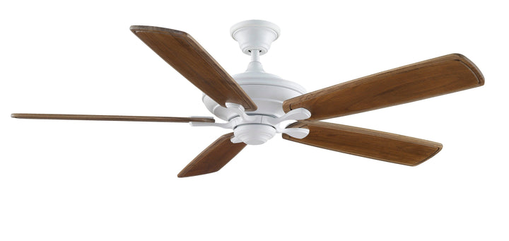 Fanimation myFanimation 60-in Matte White Indoor/Outdoor Ceiling Fan with Remote (5-Blade)