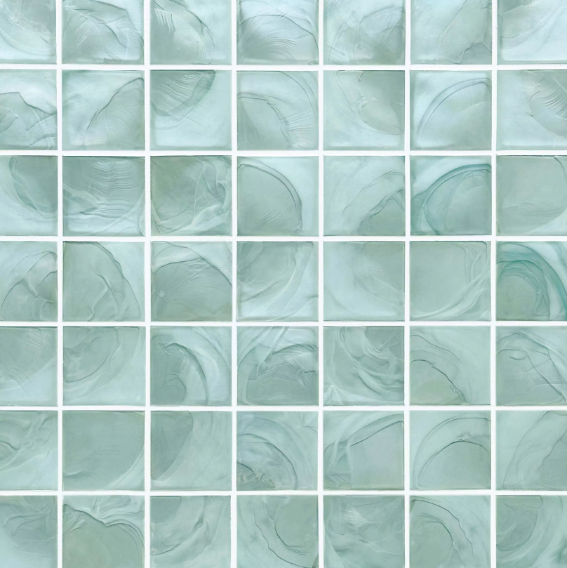 Antigua Square Hot Glass Mosaic