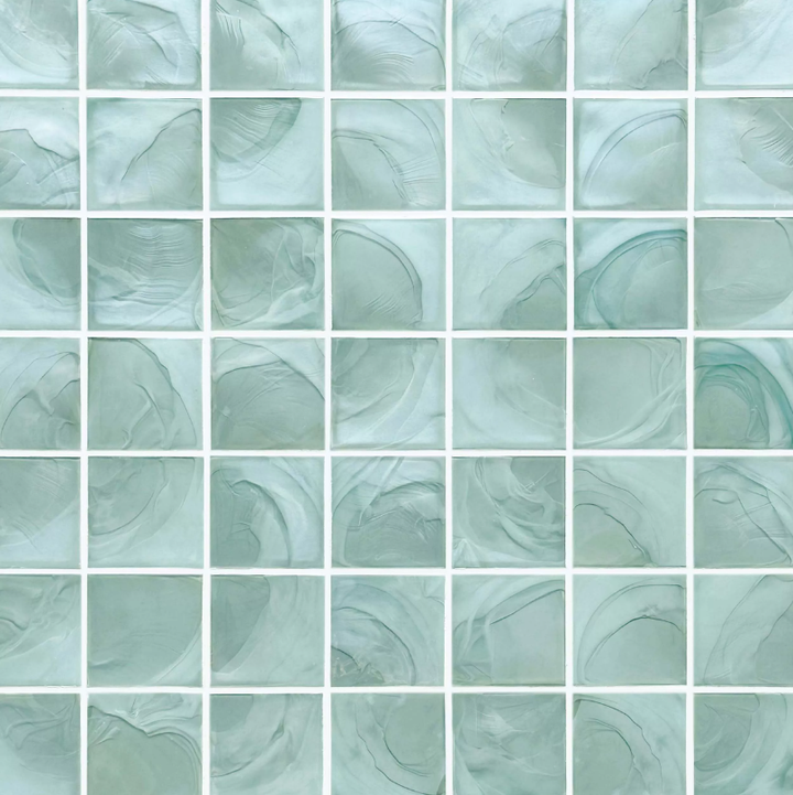 Antigua Square Hot Glass Mosaic