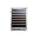 EdgeStar 53-Bottle Capacity Stainless Steel Built-In/Freestanding Wine Chiller