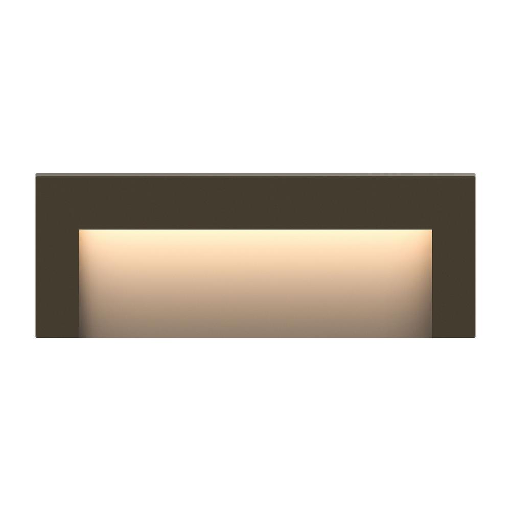 Taper Low-Voltage Satin White Integrated LED Horizontal Stair Light - Super Arbor
