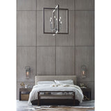 Progress Lighting Turnbury 8-Light Gray Rustic Chandelier