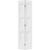 Masonite Livingston 24-in x 80-in Primed 3-Panel Square Molded Composite Bifold Door, Hollow Core (Hardware Included)
