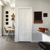 Masonite Livingston 24-in x 80-in Primed 3-Panel Square Molded Composite Bifold Door, Hollow Core (Hardware Included)