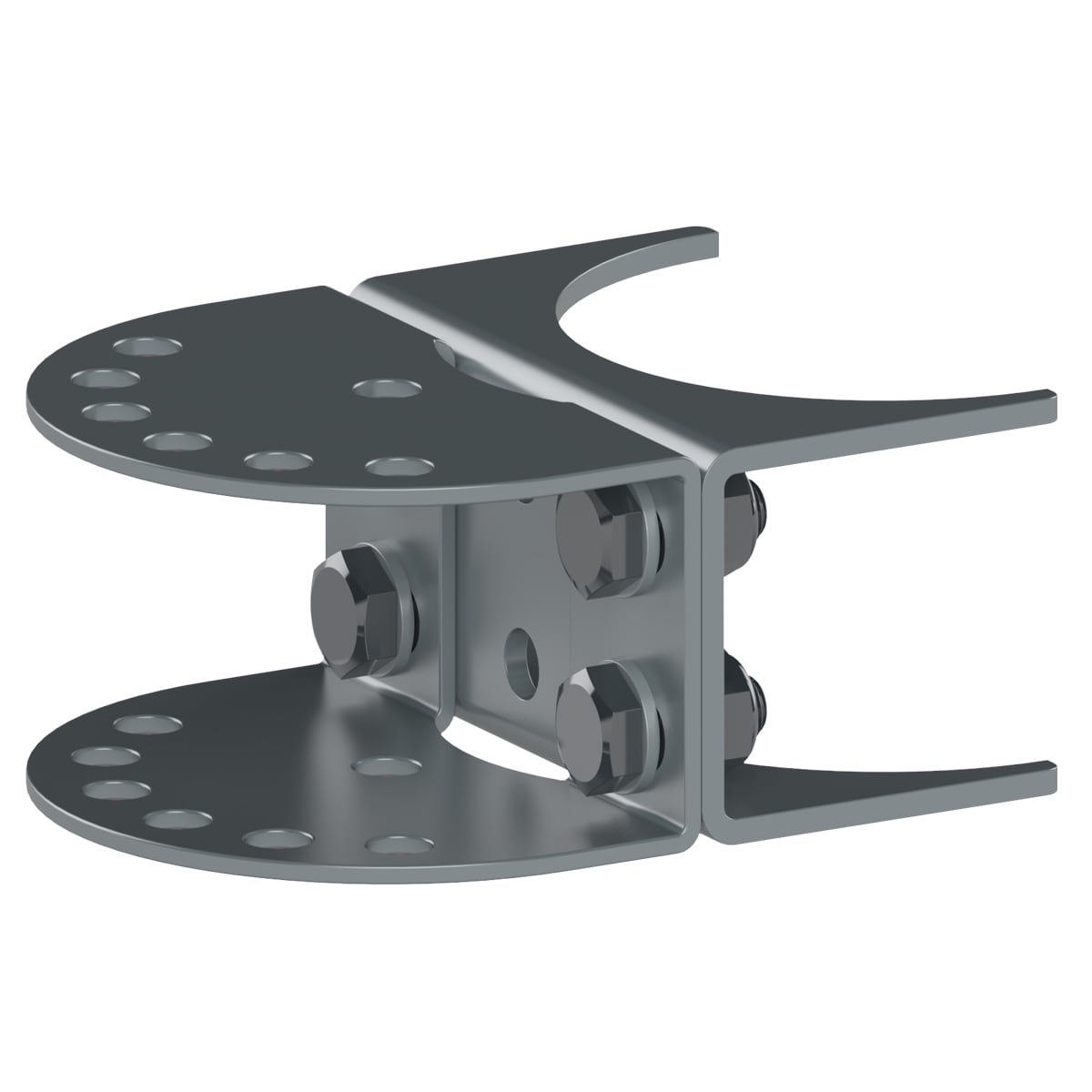 Ghost Controls Steel Post Adaptor for Driveway Gate Opener - Easy Installation on 4-in Round Steel Posts