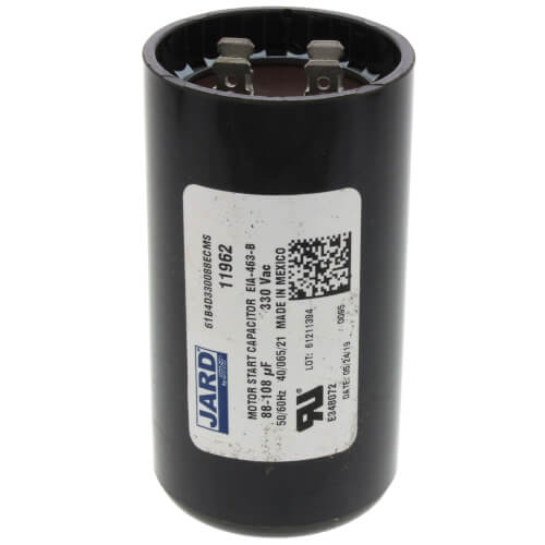 Jard 11962 capacitor - front view (Type: Capacitor; Voltage: 330v)