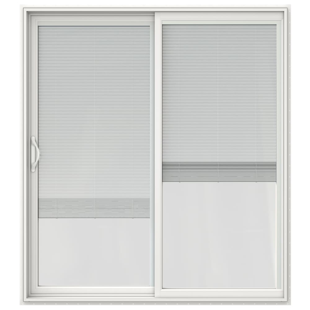 JELD-WEN 60-in x 80-in Vinyl Sliding, Left-hand sliding – primary product view
