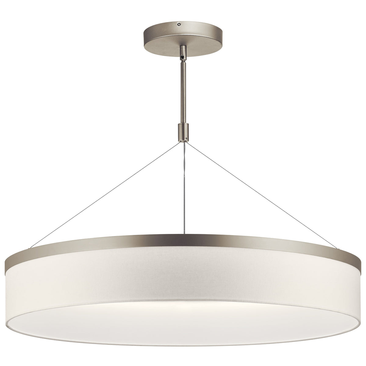 Kichler Mercel 1-Light Satin Nickel Transitional Led Chandelier