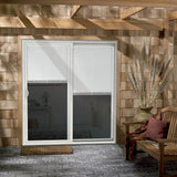 JELD-WEN 60-in x 80-in Vinyl Sliding, Left-hand sliding – installed room view