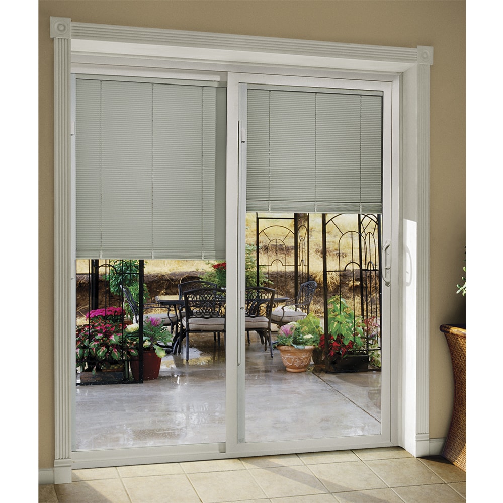 JELD-WEN 96-in x 80-in Vinyl Sliding, Left-hand sliding – additional view 8
