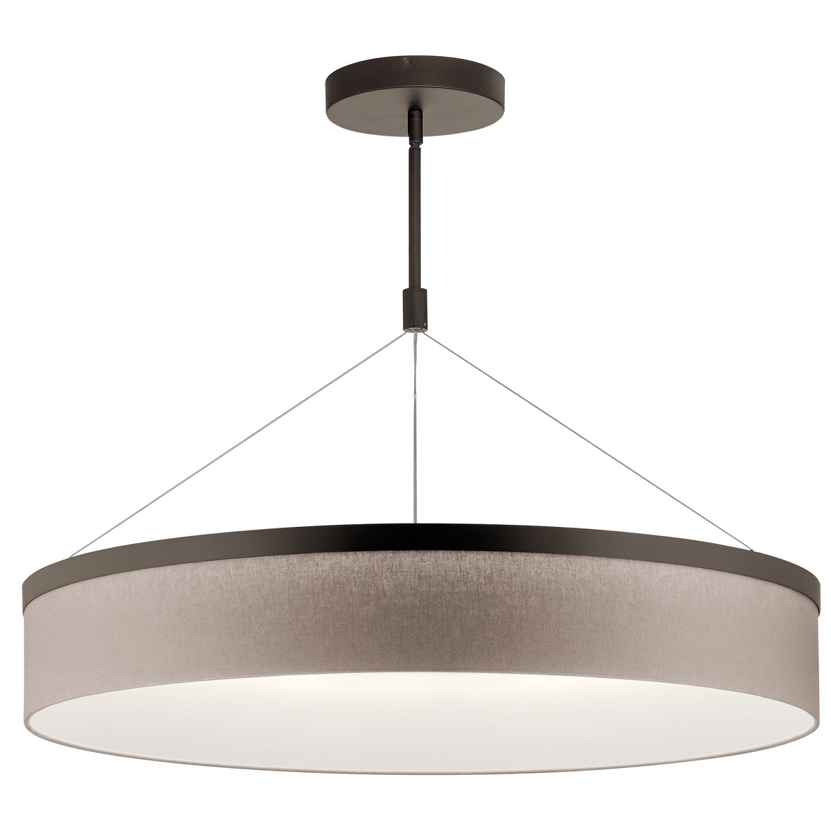 Kichler Mercel 3-Light Bronze Transitional Led Chandelier
