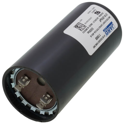 Jard 11969 capacitor - detail view (Voltage: 330v; MFD: 216 - 259)