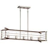 Kichler Lente 5-Light Brushed Nickel Industrial Chandelier