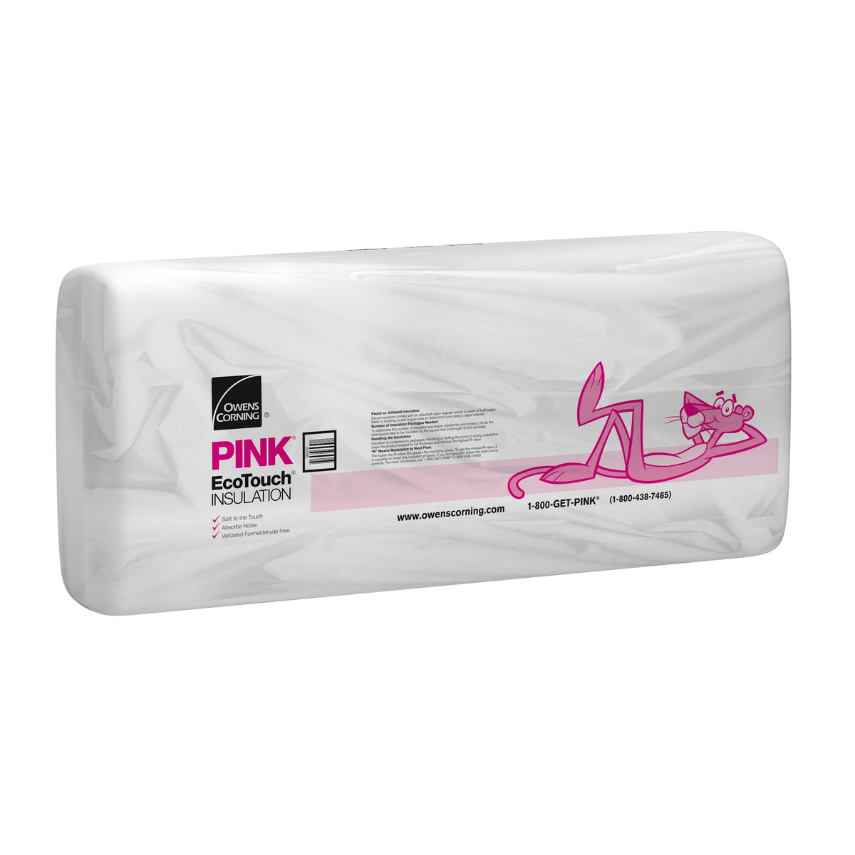 Owens Corning R-11 Kraft-Faced Fiberglass Insulation Batts, 3.5 in. x 24 in. x 96 in. (4 Bags)