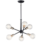 Kichler Armstrong 6-Light Black Mid-century Chandelier