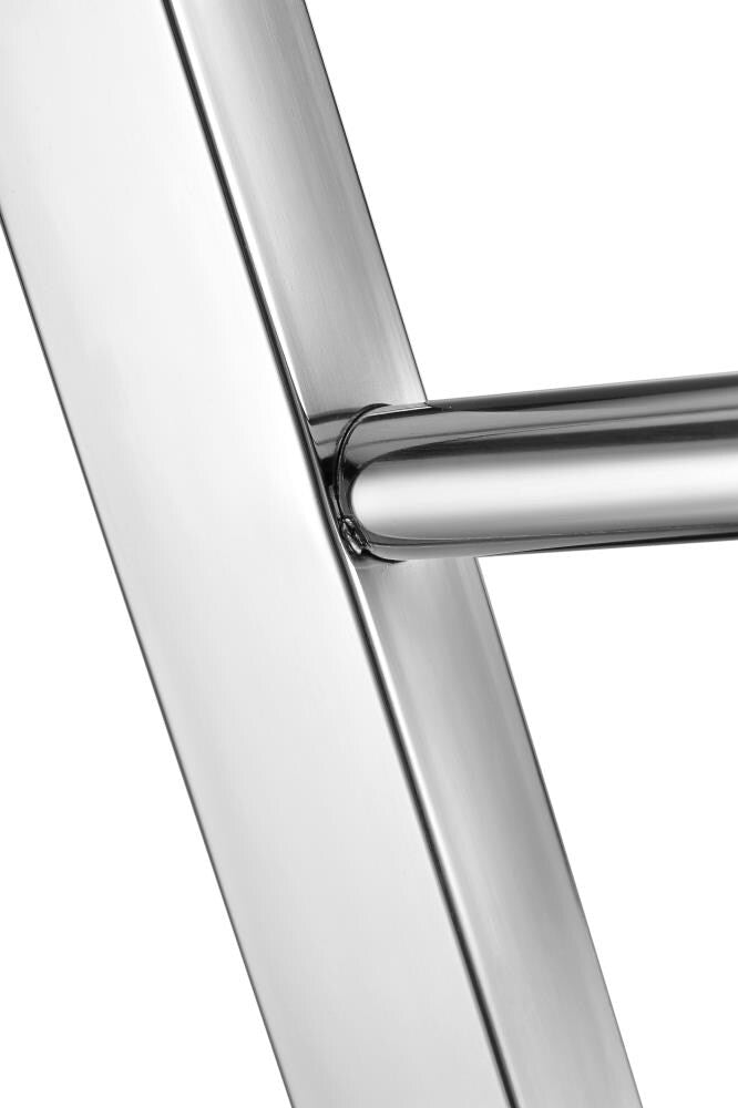 ANZZI Polished Chrome Plug-In Freestanding Towel Warmer, 21.85 x 13.98 x 35.24 in, Kiln Series 6-Bar