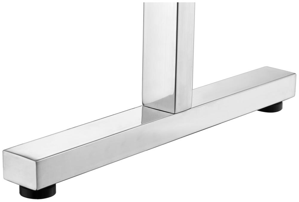 ANZZI Polished Chrome Plug-In Freestanding Towel Warmer, 21.85 x 13.98 x 35.24 in, Kiln Series 6-Bar