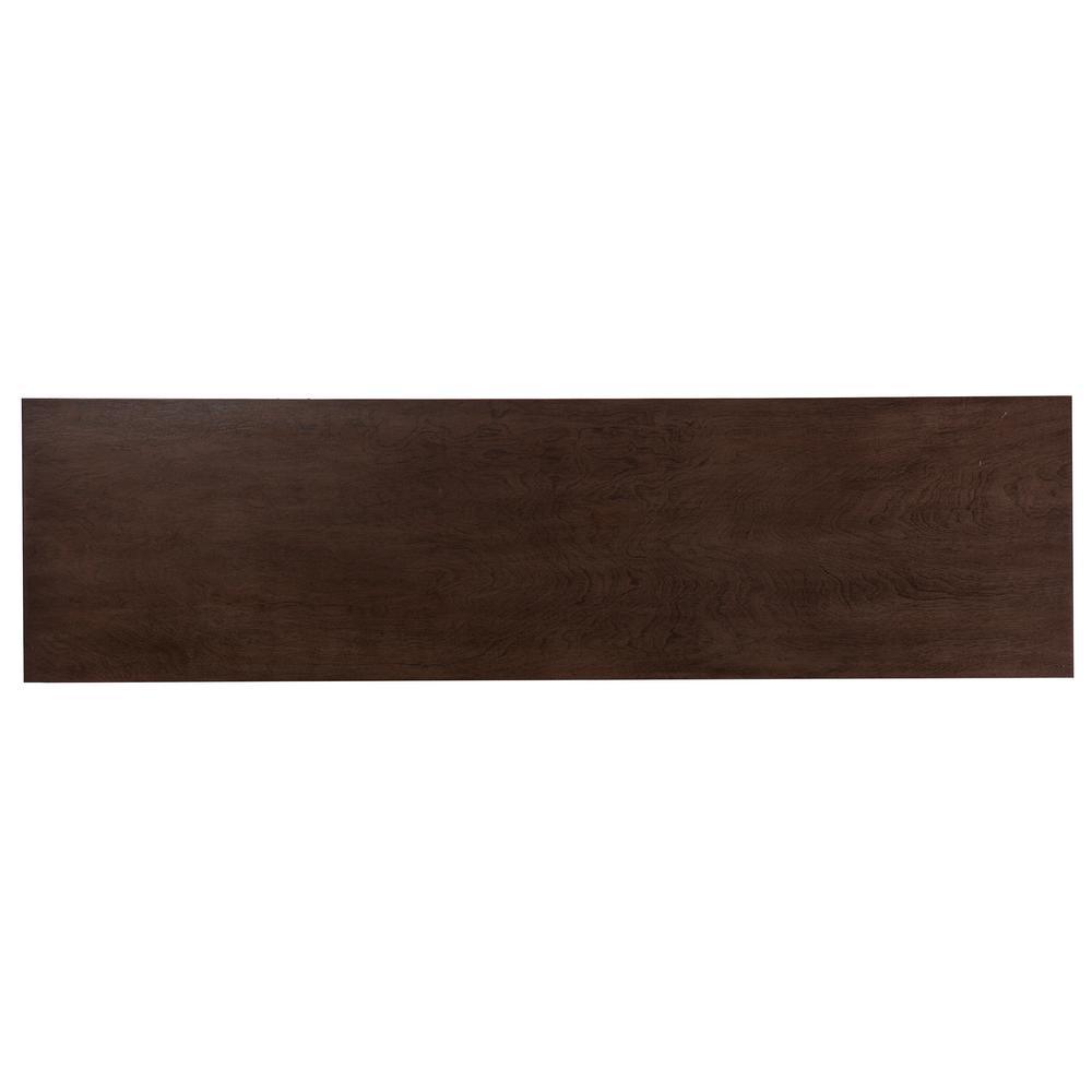 Oliver 60 in. Electric Fireplace in Brown with Matte Silver - Super Arbor